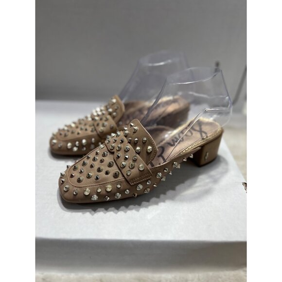 Sam Edelman Augustus Almond Toe Studded Mules women size 6 - Picture 1 of 11